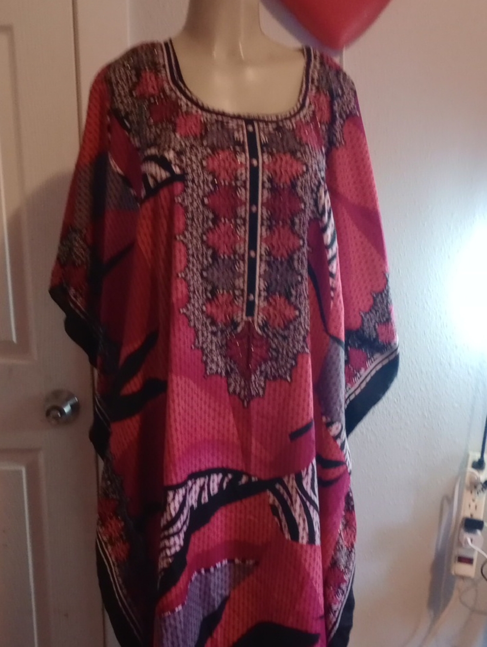 Pink Printed Women's Tunic Top